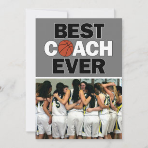 Coach Basketball Meilleur Jamais Photo Merci Perso