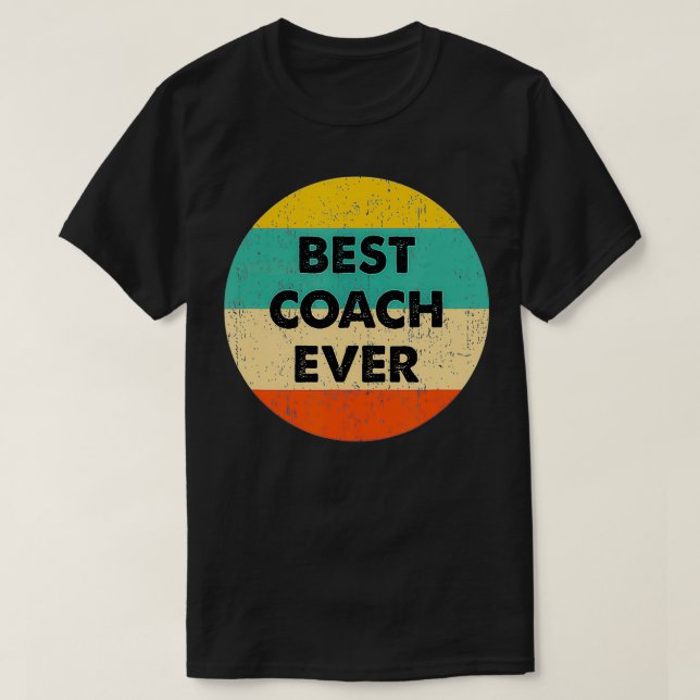 Coach Bester Coach je T-Shirt (Design vorne)
