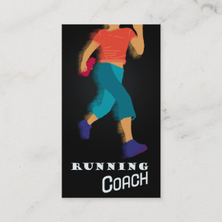 Coach - Business-, Zeitplan-Karte Visitenkarte