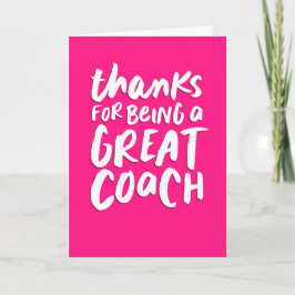 Coach danke Ihnen Spaß pink handhabbar Karte