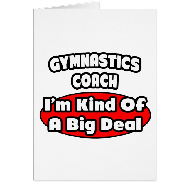 Coach de gymnastique ... Gros accord (Devant)
