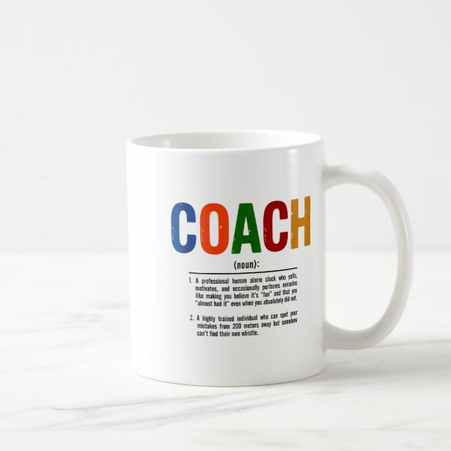 Coach Definition Coaches Gift Team Srts Tank Top  Kaffeetasse (Rechts)
