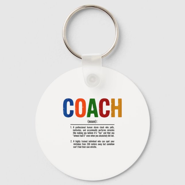 Coach Definition Coaches Gift Team Srts Tank Top  Schlüsselanhänger (Vorderseite)