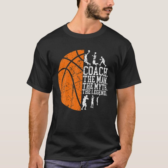 Coach Definition T Coach T-Shirt für Männer Basket (Vorderseite)