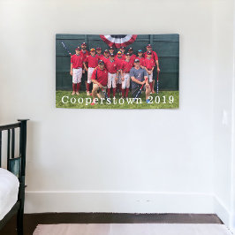 Coach Foto Player von NY Baseball Team Banner