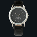 Coach Individuelle Name Typografie Personalisiert Armbanduhr<br><div class="desc">Coach Individuelle Name Typografie Personalisiert Watch-Diese personalisierte Coach-Uhr ist der perfekte Weg, um Ihr Aussehen anzupassen und Ihre persönliche Marke zu präsentieren. Egal ob Sie sich für das Büro verkleiden oder sich in die Nacht hinaustragen, dieses maßgeschneiderte Uhrwerk wird Ihnen einen bleibenden Eindruck hinterlassen.</div>
