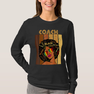 Coach Königin Melanin Black History Afro African P T-Shirt