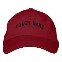 Coach Name Personalisiert bestickte Cap Rot