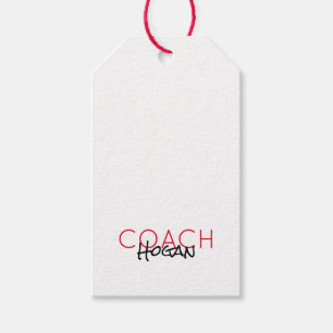 COACH NAME Sport Moderne Team-Auszeichnungen Geschenkanhänger