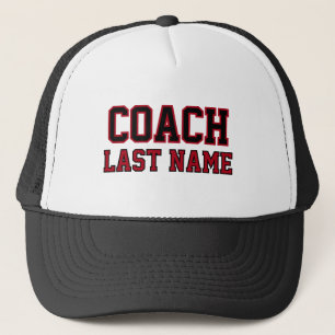 Coach Personalisiert Nachname Truckerkappe