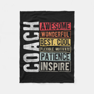 Coach Phantastisch Wunderschönes Cooles Motivieren Fleecedecke