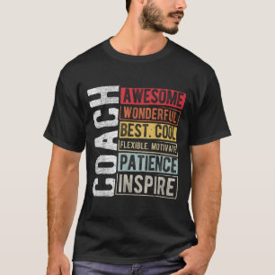 Coach Phantastisch Wunderschönes Cooles Motivieren T-Shirt