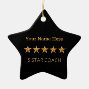 Coach Prix 5 étoiles Ornement de Noël