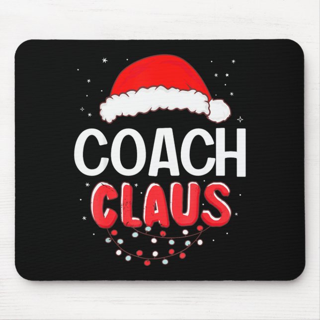 Coach Santa Claus Christmas Matching Costume  Mousepad (Vorne)