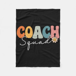 Coach Squash Zurück zur Schule Funny Gecoacht erst Fleecedecke