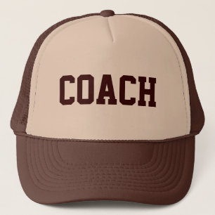 COACH Trucker Hat {Tan & Brown} Truckerkappe