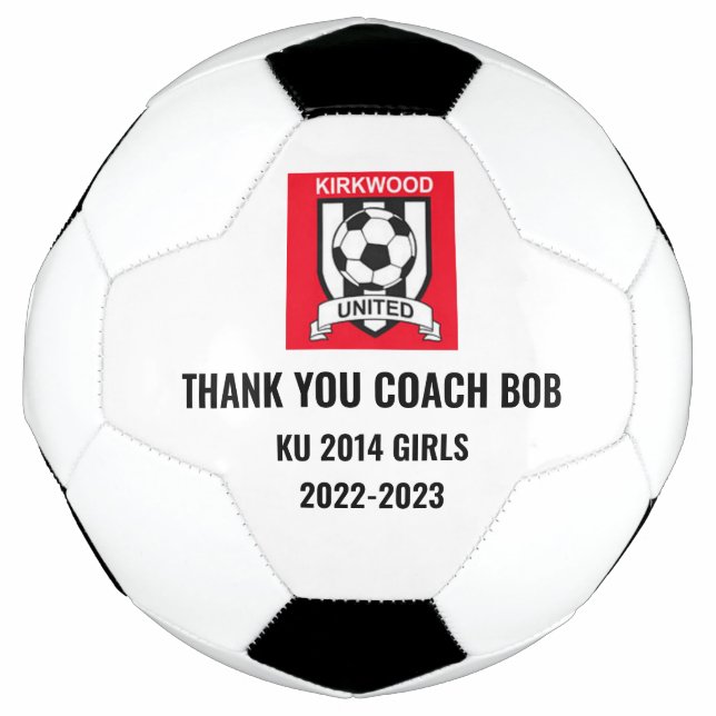 Coach-Wertschätzung Dankeschön Logos Fußball Ball (Vorderseite)