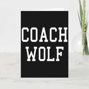 Coach Wolf Benutzerdefiniertes Fußball- Soccer- Ba Karte