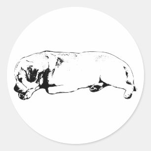 Coach zur Selbstversorgung (Dog Edition) Runder Aufkleber