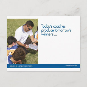 Coachend Sportpostkarte Postkarte