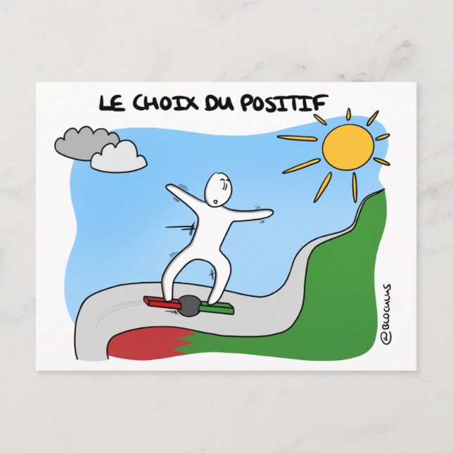 Coaching-Karte "Die Wahl des Positiven" Postkarte (Vorderseite)
