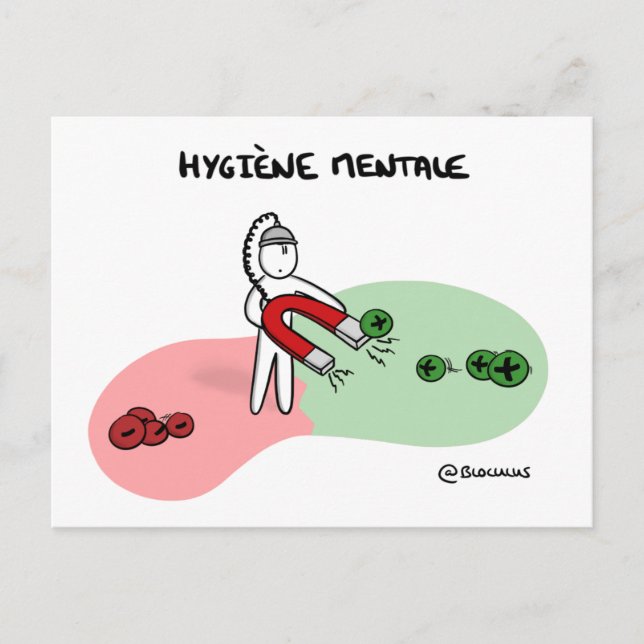 Coaching-Karte "Psychische Hygiene" Postkarte (Vorderseite)