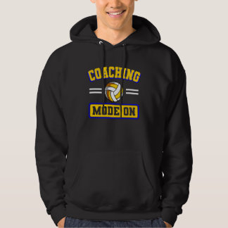 Coaching Mode On Volleyball Team Coach Hoodie