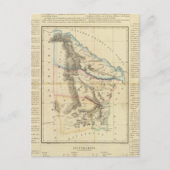 Coahuila, Mexiko 2 Postkarte (Vorderseite)