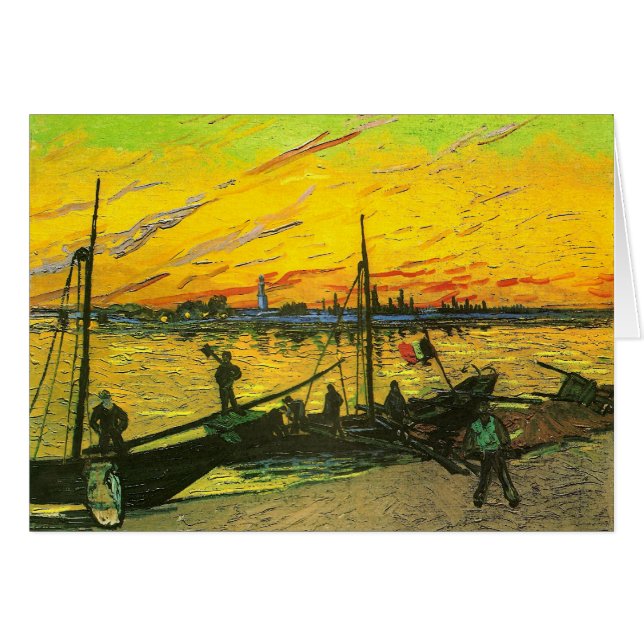 Coal Barges Van Gogh Fine Art (Vorderseite (Horizontal))