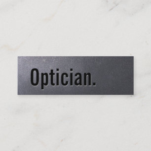 Coal Black Optician Mini Business Card Mini Visitenkarte