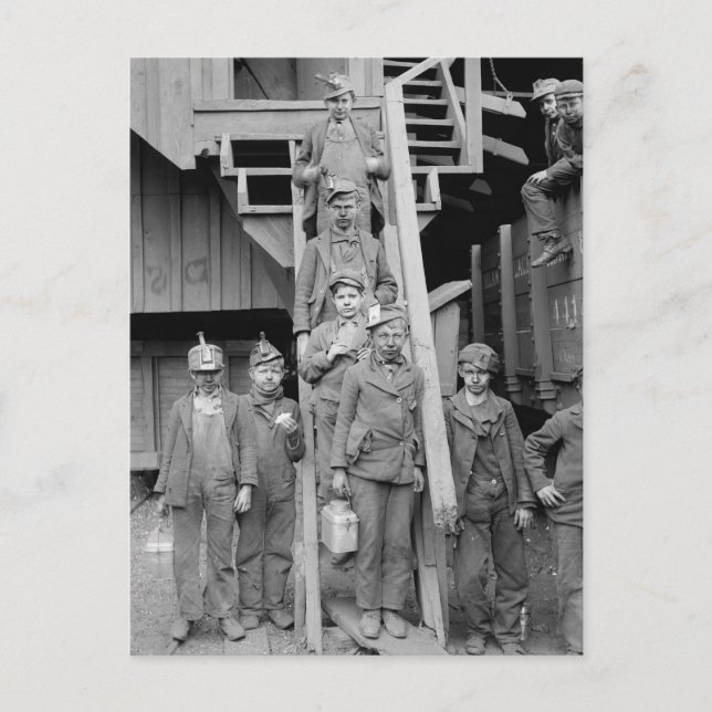 Coal Breaker Boys, 1900 Postkarte (Vorderseite)