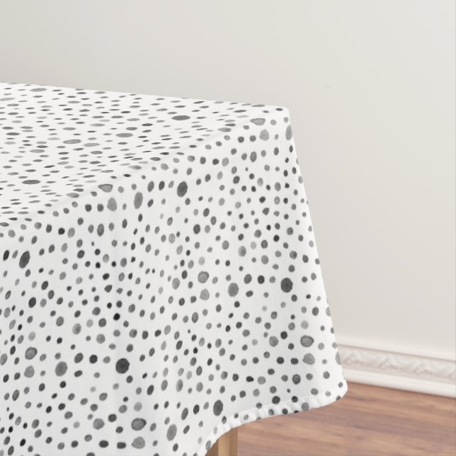 Coal Confetti Aquarelltuch Tischdecke (Beispiel)