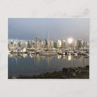 Coal Harbour, BC at sunset. Postkarte