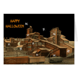 COAL MINE HALLOWEEN GHOSTS AMERIKANISCHER FLAGGENB