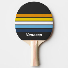 Coal Nightfall Across Striping with Name Tischtennis Schläger