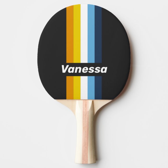 Coal Nightfall Pin Striped with Name Tischtennis Schläger (Vorderseite)