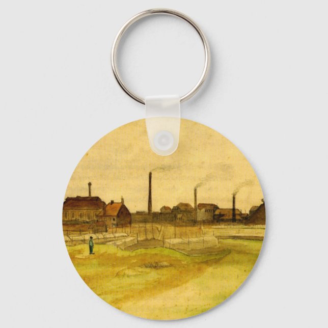 Coalmine in Borinage von Vincent van Gogh Schlüsselanhänger (Vorderseite)