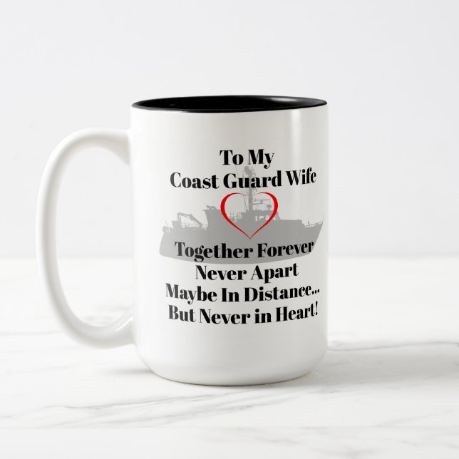 Coast Guard Ehefrau Kaffee Tasse (Links)