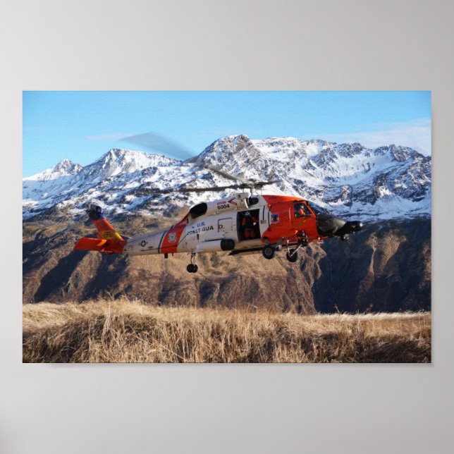 Coast Guard MH-60 Jayhawk Helicopter Poster (Vorne)