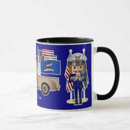 Coast Guard Nutcracker mit wenig militärischem LKW Tasse