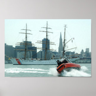 Coast Guard Response Boat & Cutter Eagle Poster