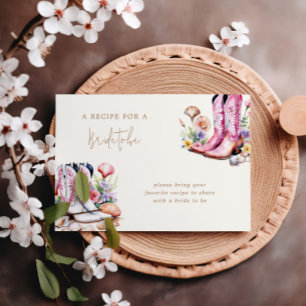 Coast Pink Cowgirl Brautparty Einschließungskarte RSVP Karte