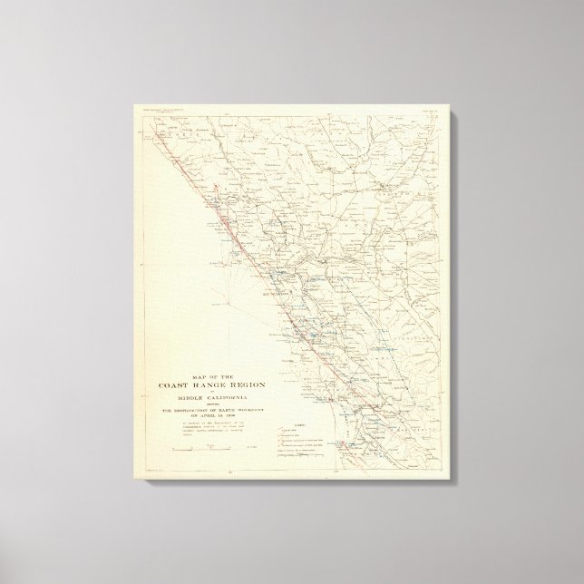 Coast Range Middle California Leinwanddruck (Vorderseite)