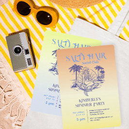 Coast Yellow Meerjungfrau Cowgirl Summer Party Einladung