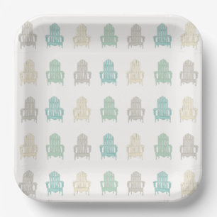 Coastal Adirondack Chairs Lake House Beach House Pappteller