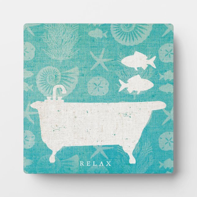 Coastal Art Bathtub | Fotoplatte (Vorderseite)