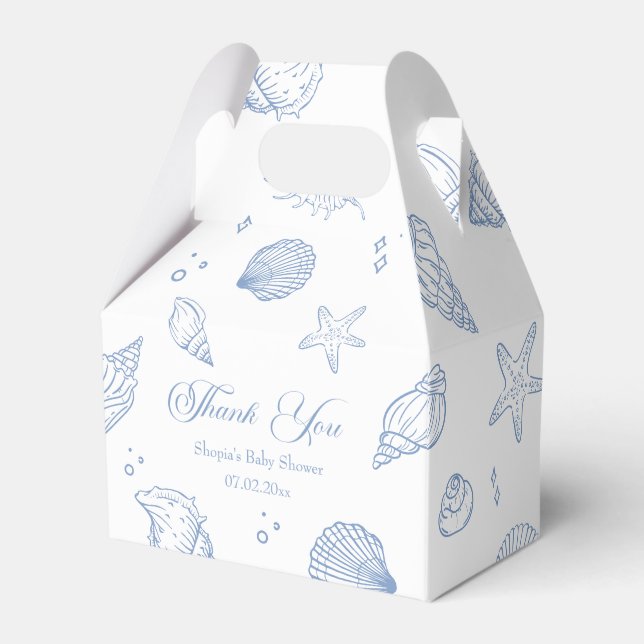 Coastal Baby Dusche Vielen Dank Geschenkschachtel (Vorderseite)