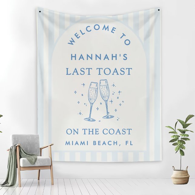 Coastal Bachelorette Moderner Cocktail Fleecedecke (Von Creator hochgeladen)