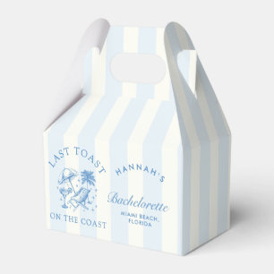 Coastal Bachelorette Modernes Cocktail Party Blau Geschenkschachtel