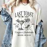 Coastal Bachelorette Modernes Cocktail Party Schwa T-Shirt<br><div class="desc">Coastal Bachelorette Modernes Cocktail Party Schwarz</div>